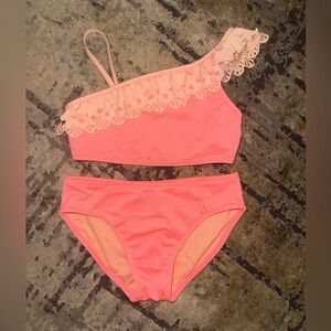 Cat & Jack Peach Coral Bikini Set